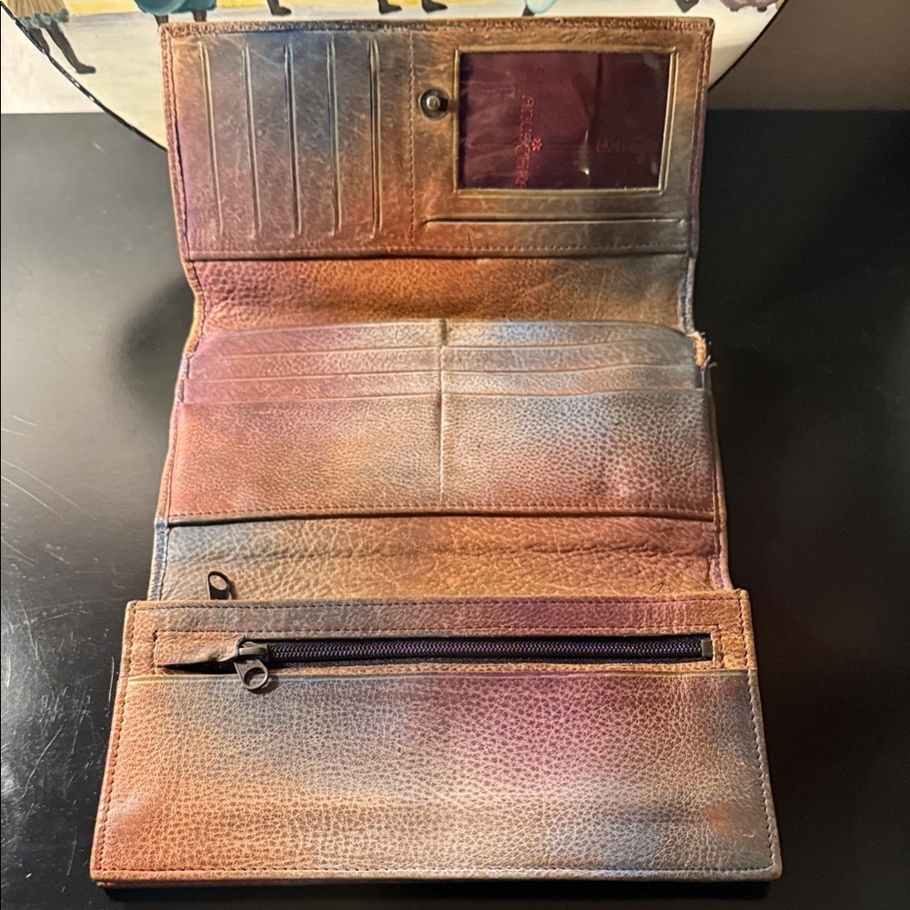 Anuschka Multicolor Leather Wallet